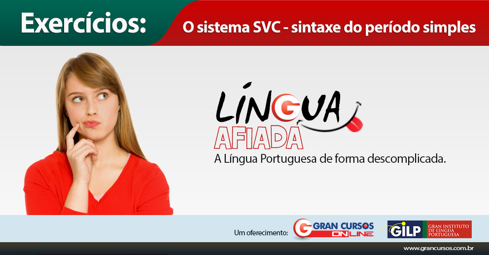 O sistema SVC - sintaxe do período simples