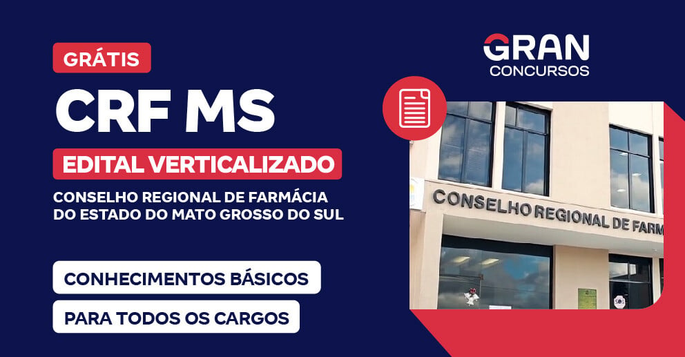 [Edital Verticalizado] CRF MS - Conhecimentos Básicos Para Todos os Cargos