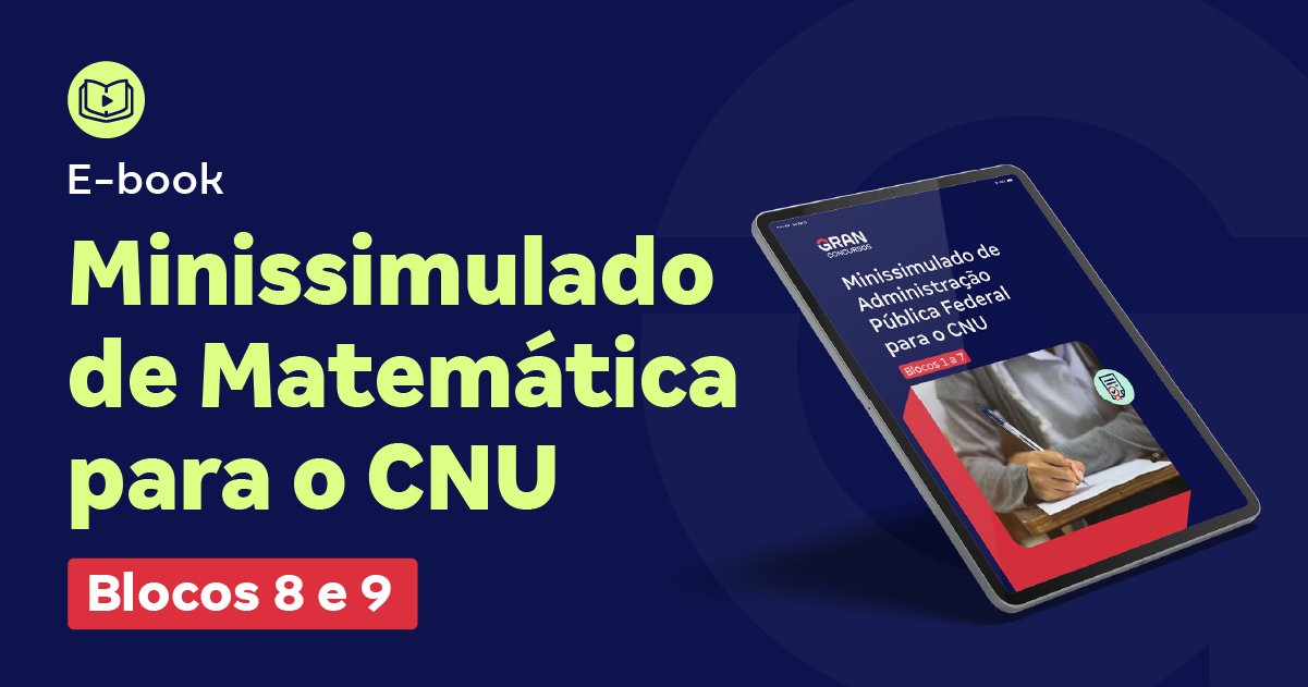 Minissimulado de Matemática para o CNU - Blocos 8 e 9
