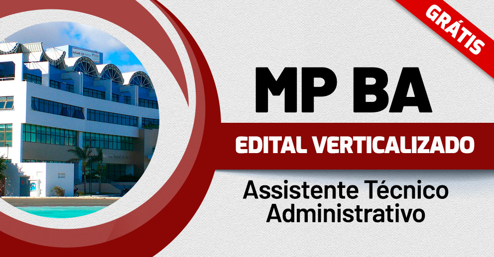 Edital Verticalizado - MP BA - Assistente Técnico Administrativo - Landing individual 992x517