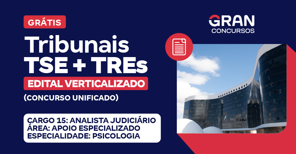 Edital Verticalizado - Tribunais TSE TREs_LP INDIVIDUAL 8-1