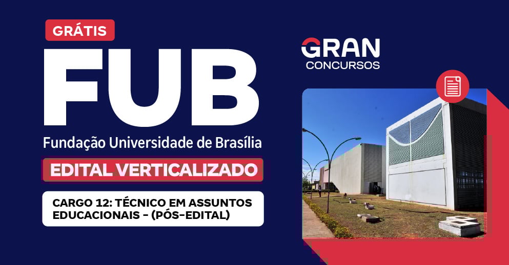 Edital Verticalizado FUB UnB 