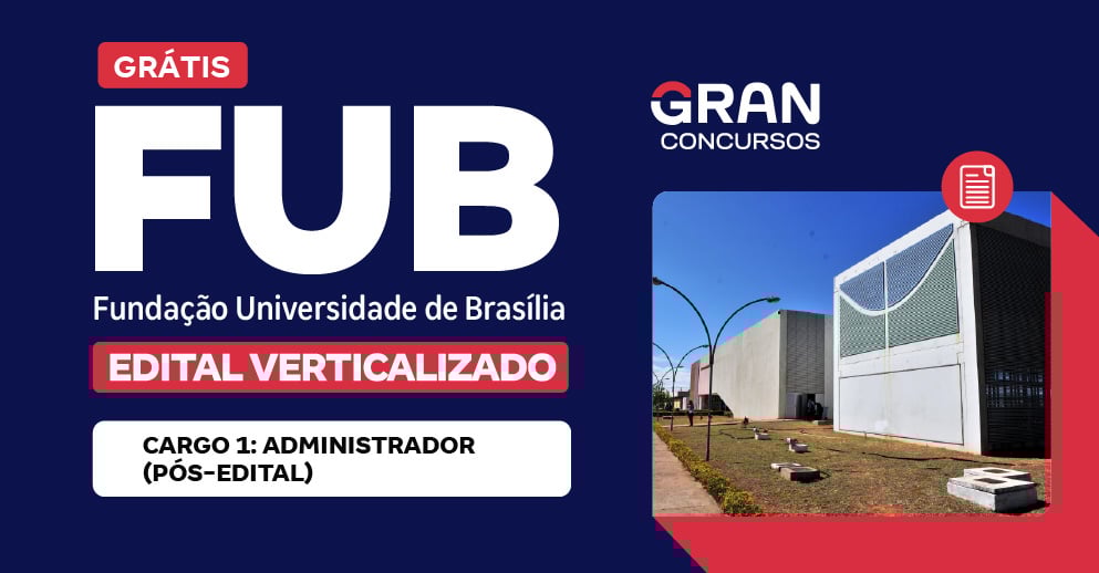 Edital Verticalizado FUB UnB 