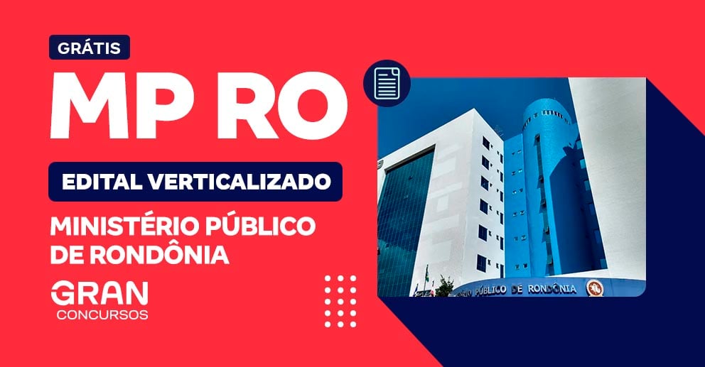 Edital Verticalizado MP RO