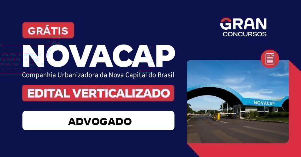Edital Verticalizado - Novacap - Advogado - Pós-Edital 
