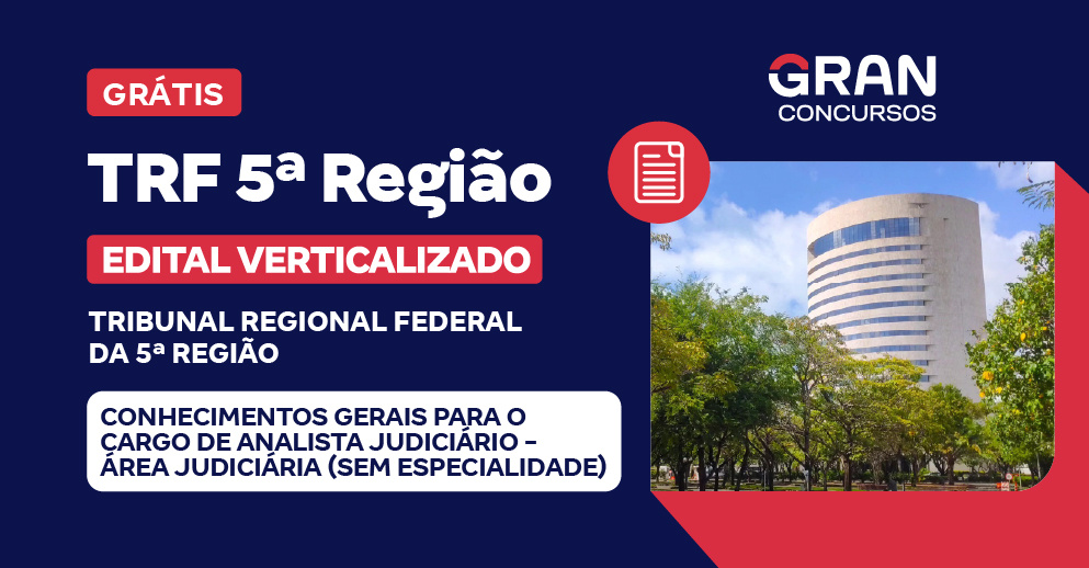 Edital Verticalizado TRF 5a Região