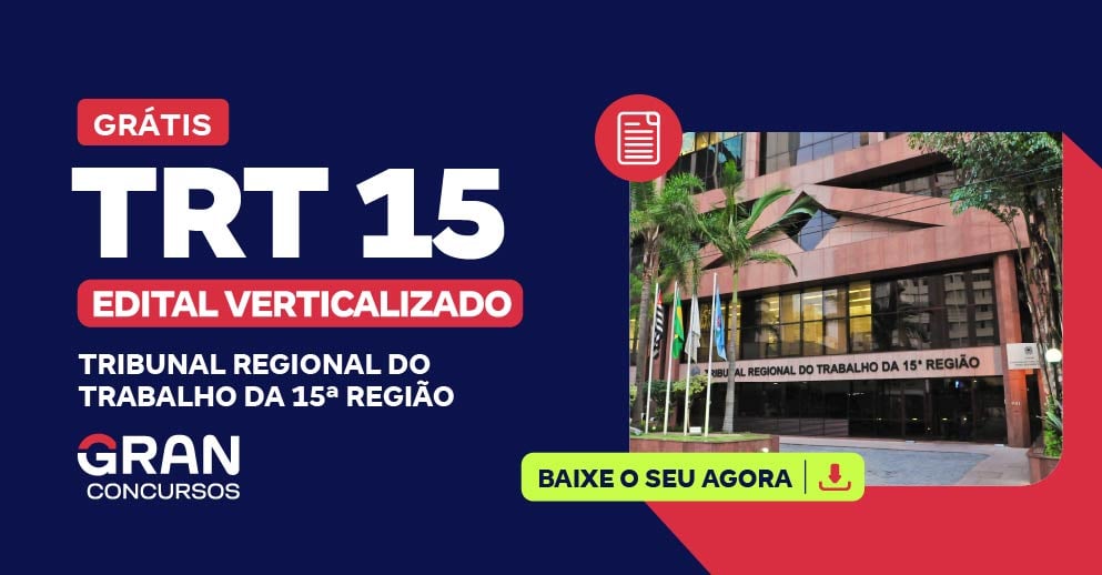[Edital Verticalizado]  TRT 15 -  Analista Judiciário - Tecnologia da Informação - Pós Edital
