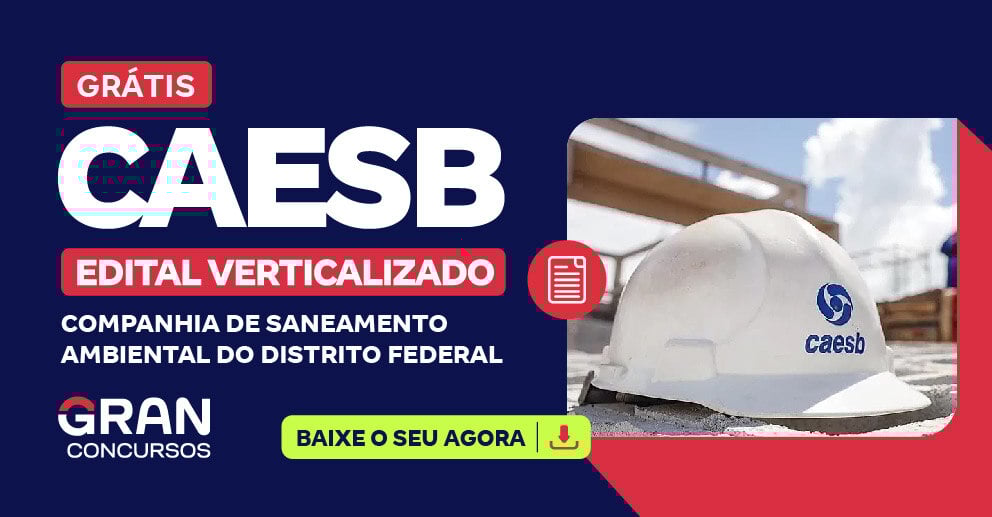 [Edital Verticalizado] CAESB - Cargo 7: Analista de Sistemas de Saneamento – Especialidade: Engenheiro Eletrônico
