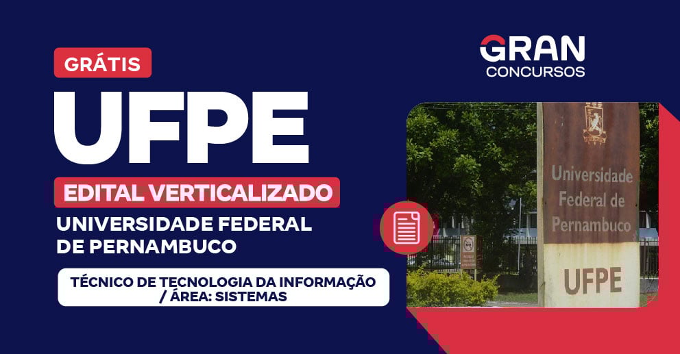 Edital Verticalizado – UFPE