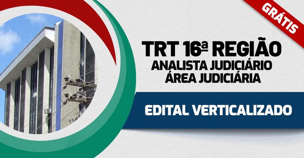 TRT 16 Analista Judiciário Área Judiciária