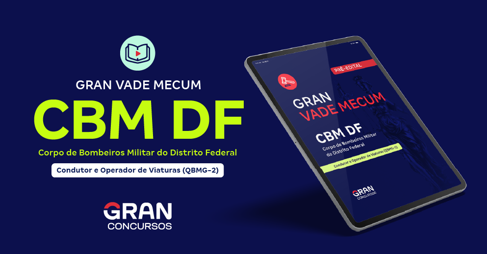 Ebook  - CBM DF - Corpo de Bombeiros Militar do Distrito Federal - Condutor e Operador de Viaturas (QBMG-2) (Pré-edital)