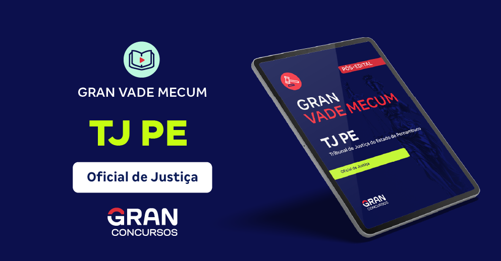 TJ PE - Tribunal de Justiça do Estado de Pernambuco - Oficial de Justiça (Pós-Edital)