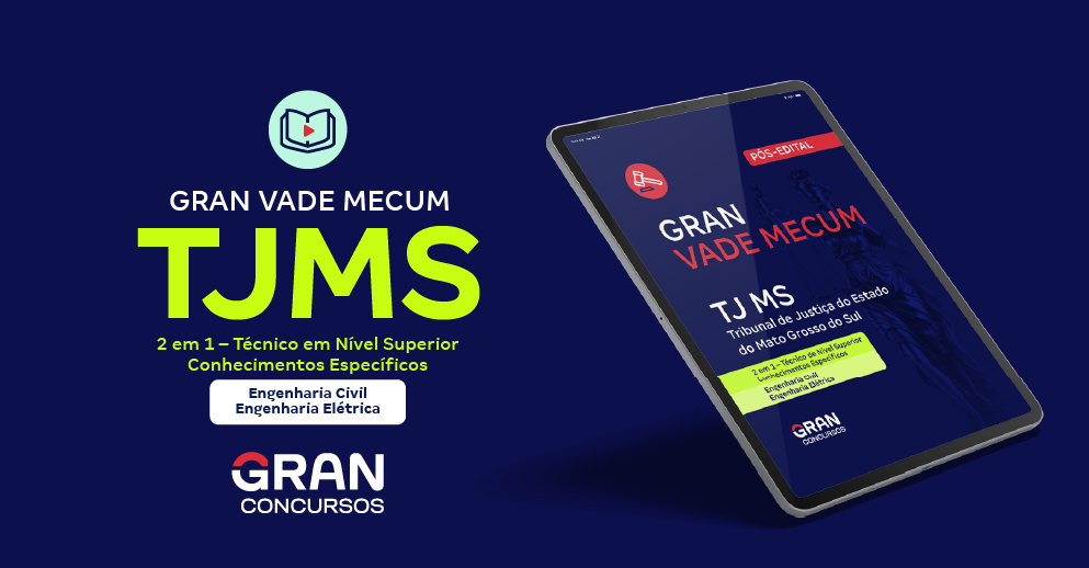 TJ MS - 2 Em 1 - Técnico De Nível Superior - Conhecimentos Específicos - Cargos: Engenheiro Civil – Engenharia Civil, Engenheiro Eletricista – Engenharia Elétrica  - Pós-Edital
