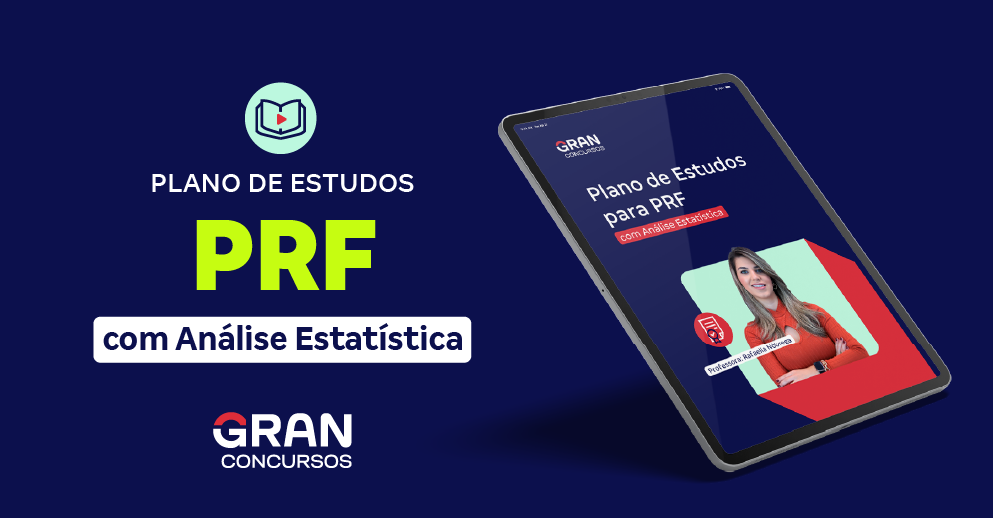 Plano de Estudos com Análise Estatísticas para PRF - Policial Rodoviário Federal