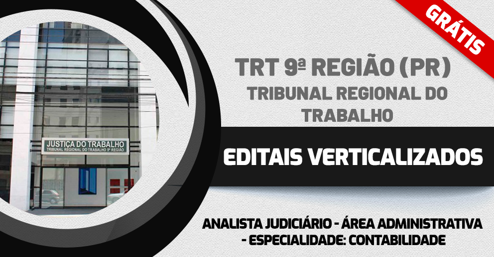 Edital Verticalizado – TRT 9ª Região