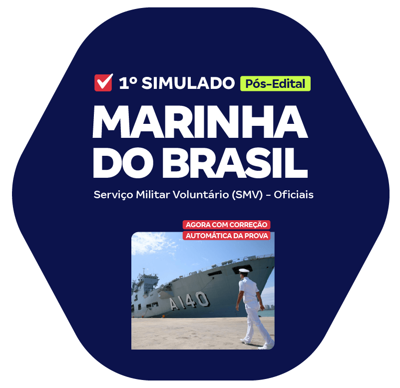 Marinha do Brasil - 1º Simulado - Serviço Militar Voluntário (SMV) - Oficiais (Pós-Edital)