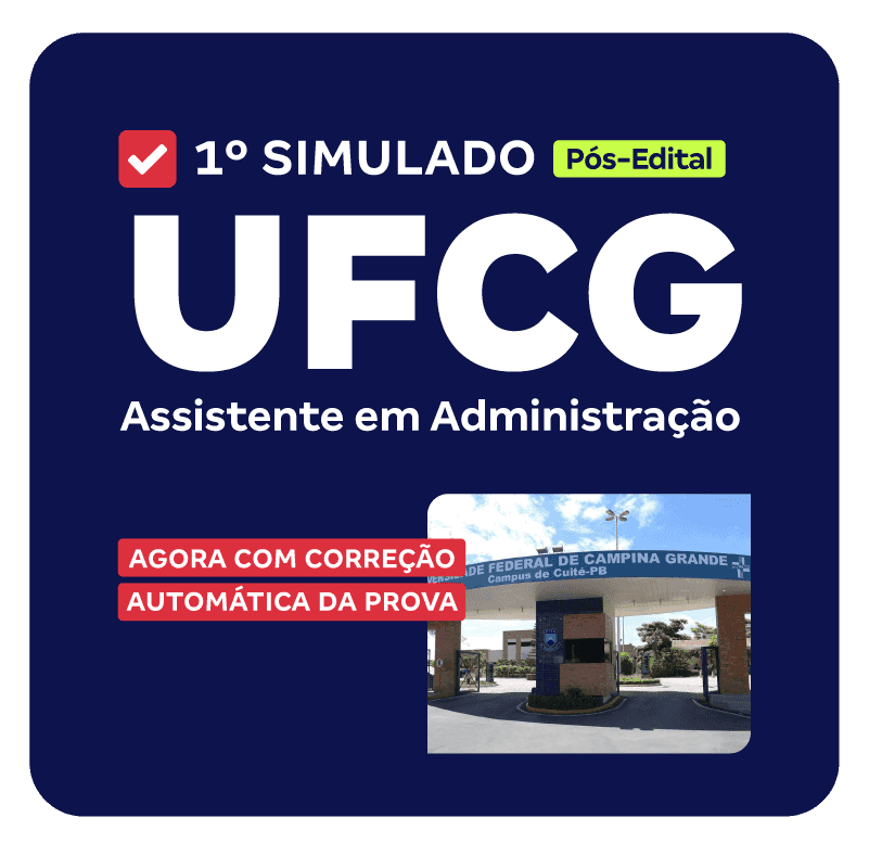 UFCG - 1º Simulado - Assistente em Administração (Pós-Edital)