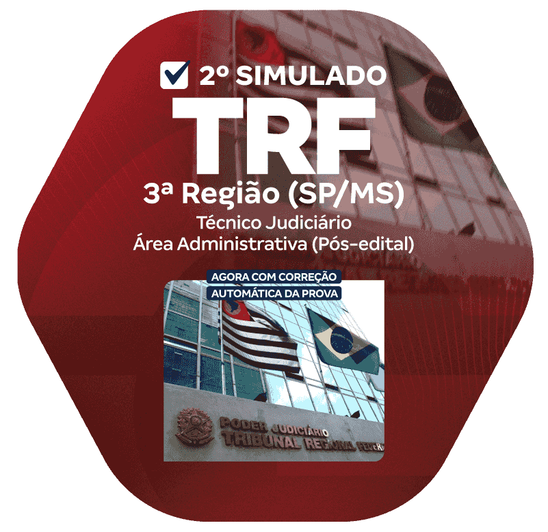 SIMULADOS - __TRF 3 - 1o Simulado - Técnico Judiciário - Área Administrativa_PNG_800x776
