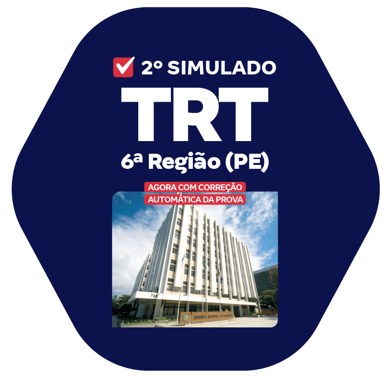 TRT 6a Região (PE) - 2o Simulado - Técnico Judiciário - Área Administrativa (Pós-Edital)_PNG_800x776